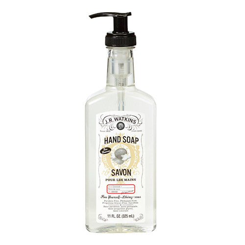 J.R. Watkins Liquid Hand Soap Savon Coconut Scent, 11 oz